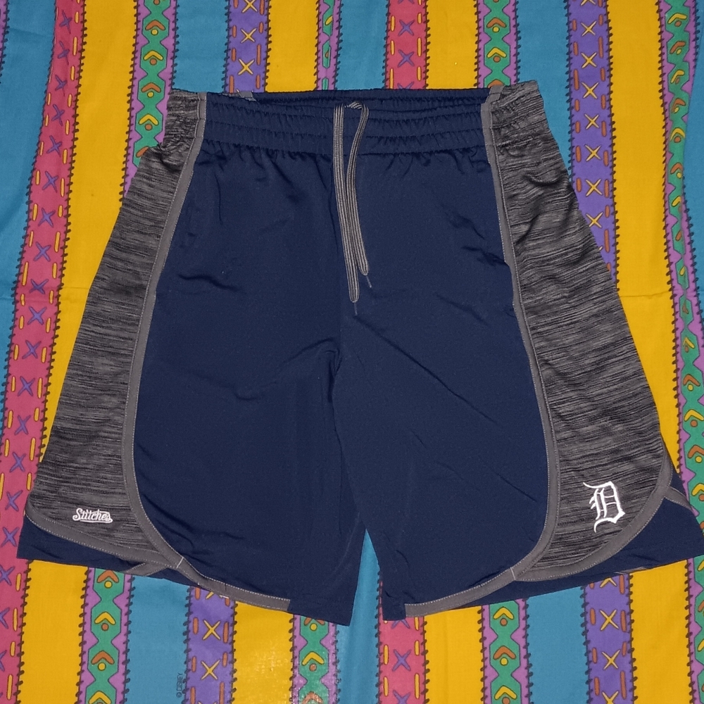 Detroit Tigers Stitches Vintage Basketball Shorts MLB Baseball